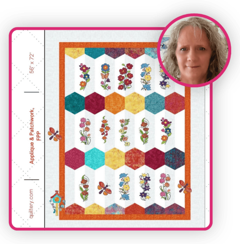 QP26 - Denisse Looney - Bloomers Applique Quilt Pattern