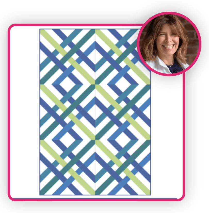 QP26 - Michelle Oliveto - Weave the away Quilt pattern